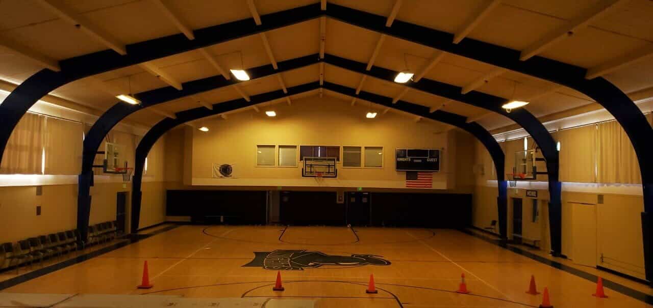 gym before converting to led