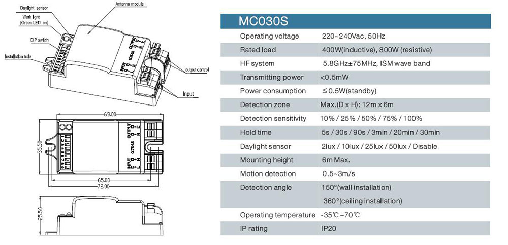 MC03 Daylight sensor