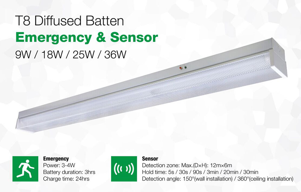 Make LED Batten To Be Affordable With Emergency Backup and Motion Detect Sensor
