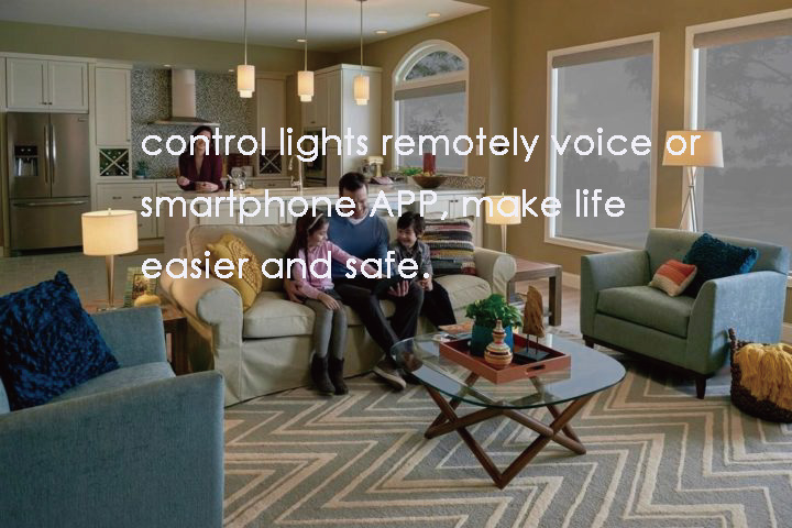 control lights remotely voice smartphone APP