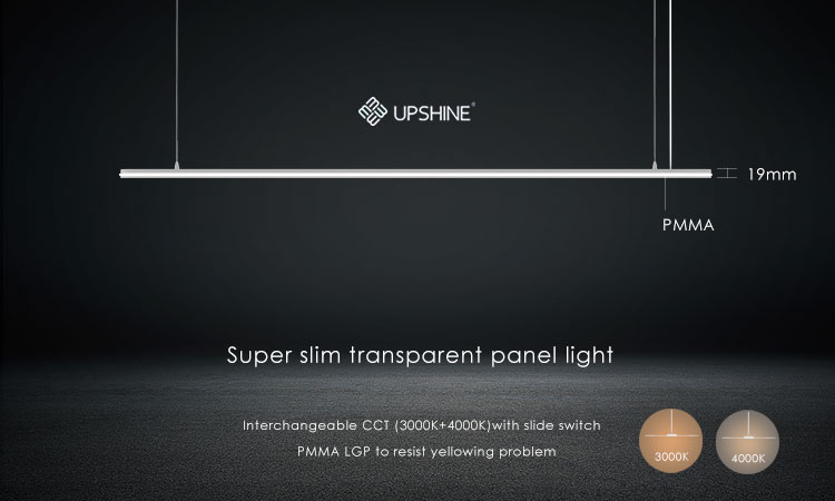 PL DF 5 super slim transparent panel light