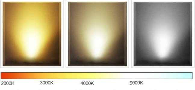 difference of downlight,ceiling light color temperature