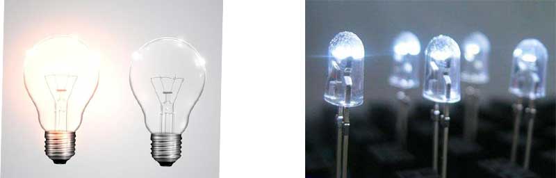 difference with halogen and LED Lights