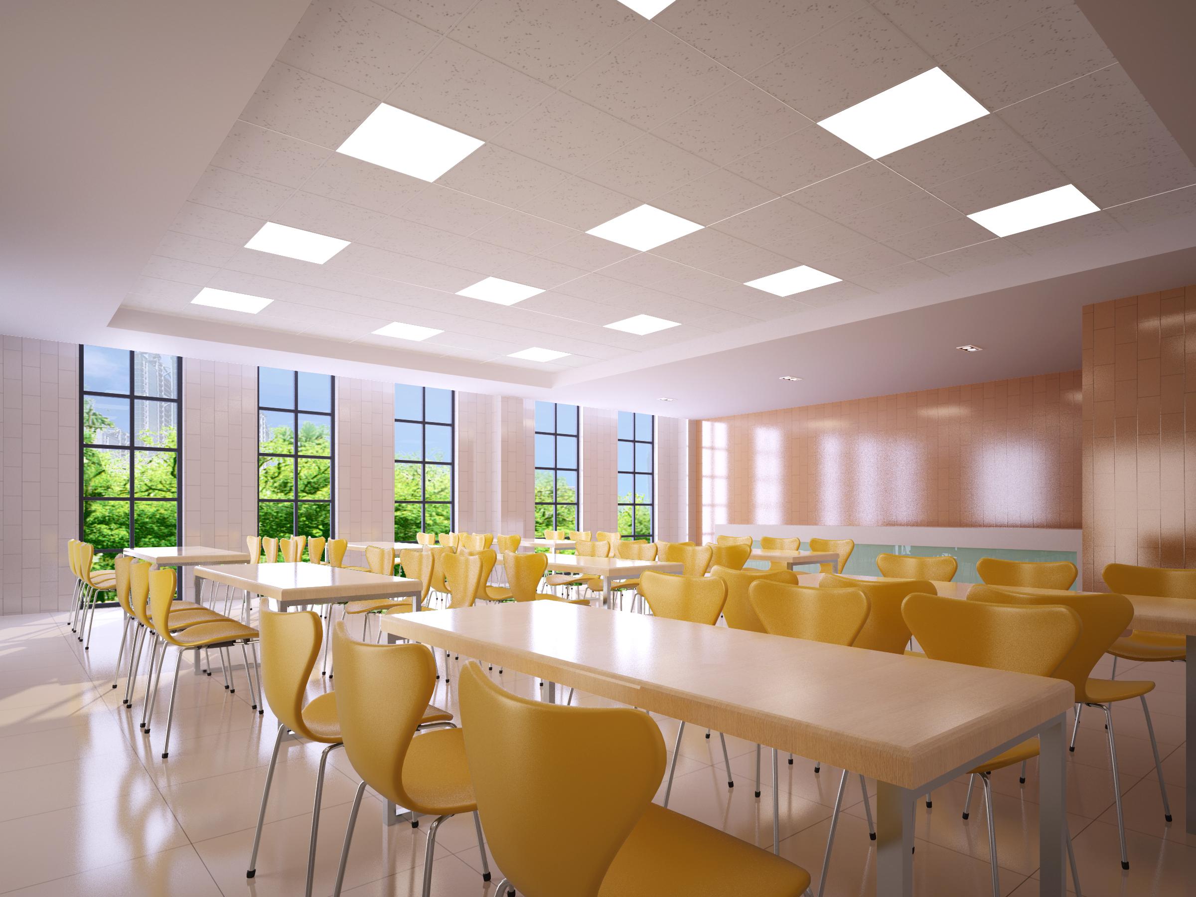 school interior ceiling led panel light