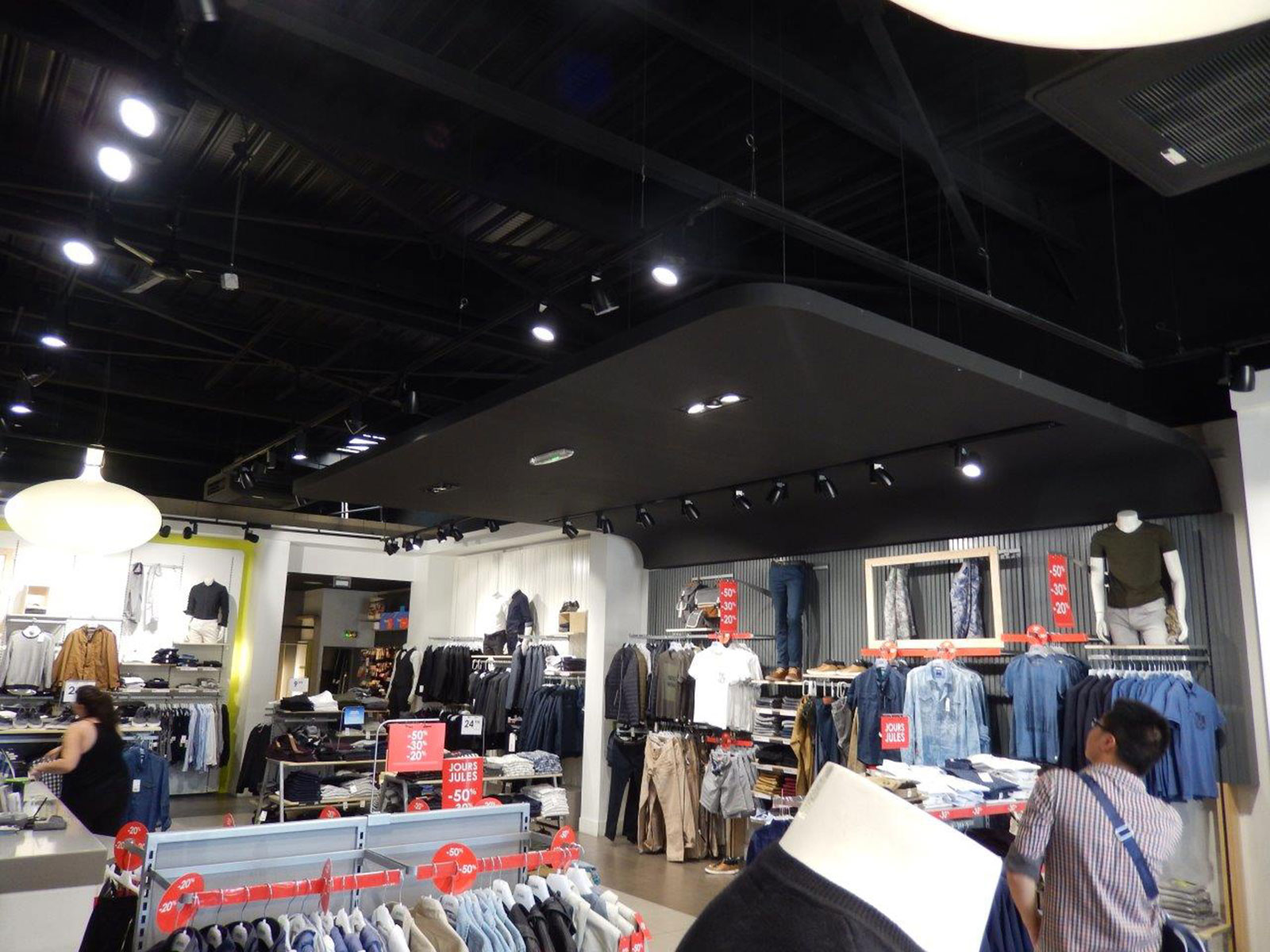 Men's Clothing Retail Store Lighting Upshine Lighting