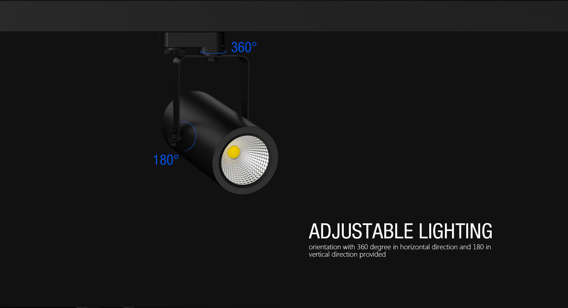 Adjustable 360 Degree LED Track Lighting_02