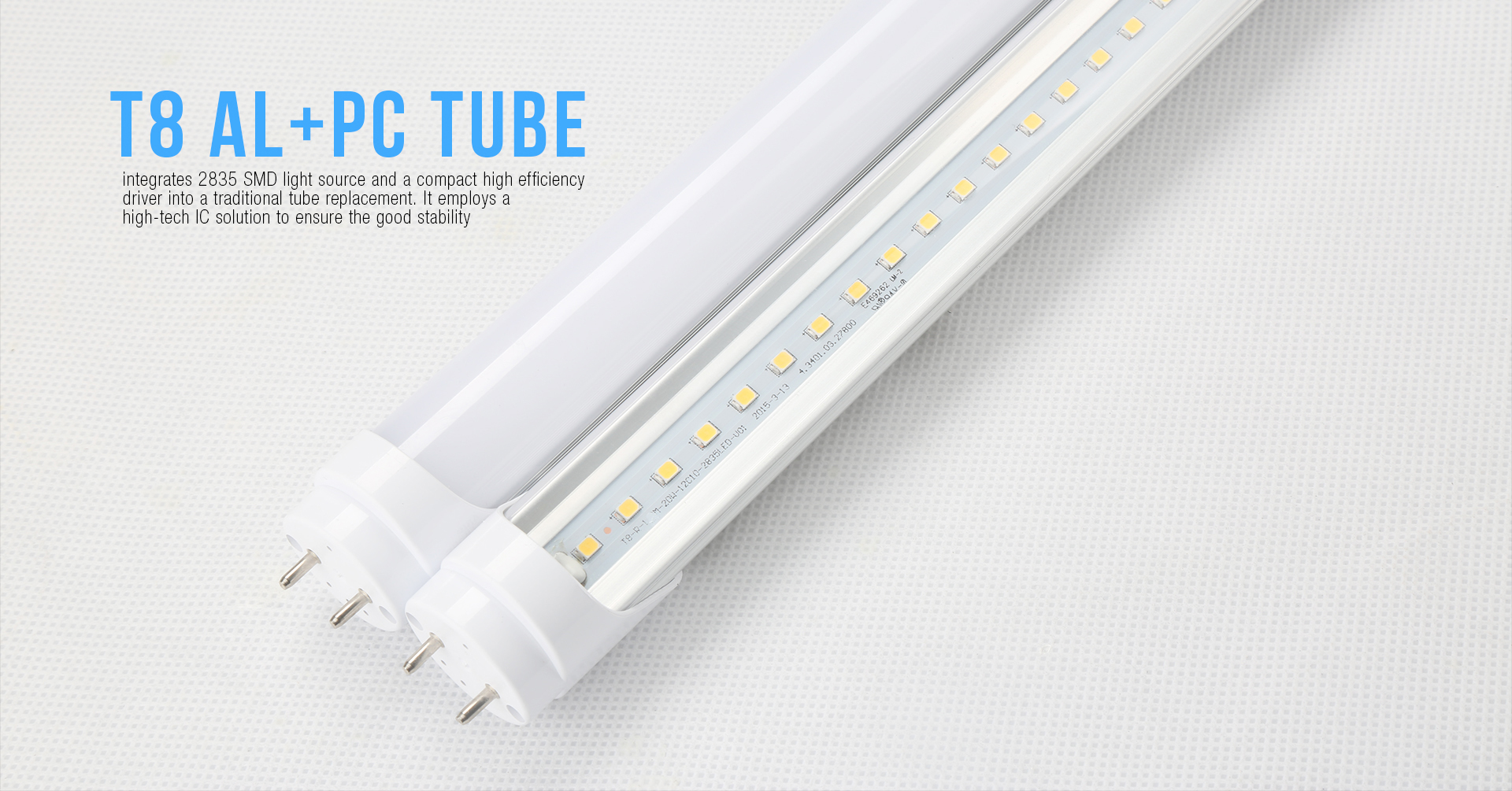 AL+PC LED Tube Light Fixture T8_01