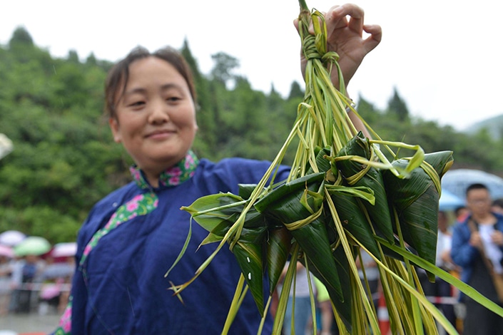 zongzi sticky rice dumpling chinese foods dragon boat festival