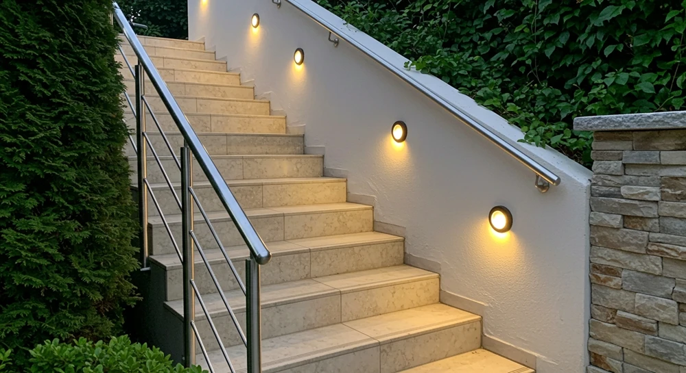 Outdoor Lights At Stairs
