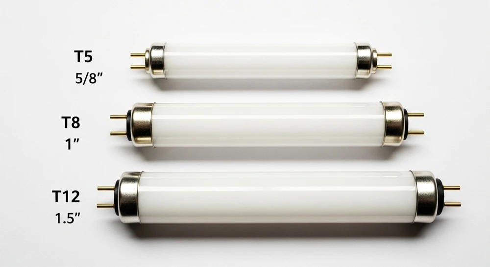 T5, T8, T12 Sizes