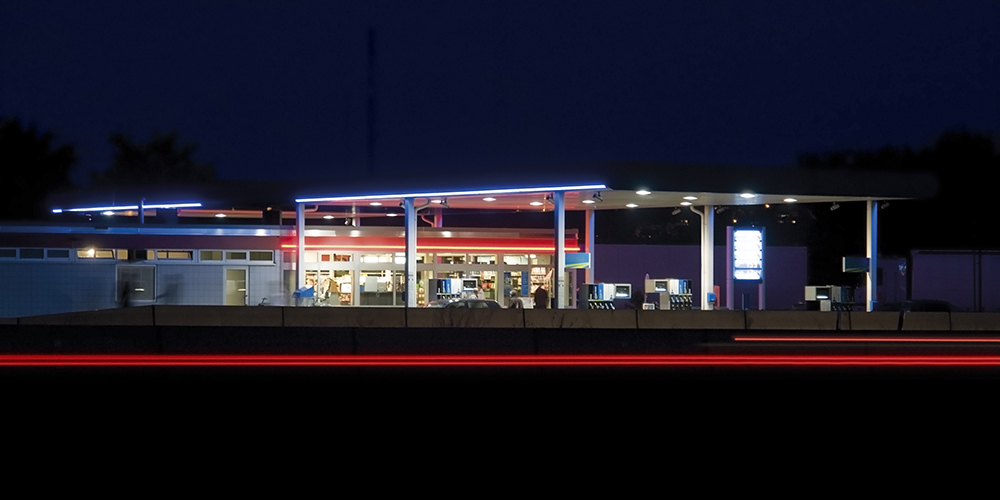 gas station