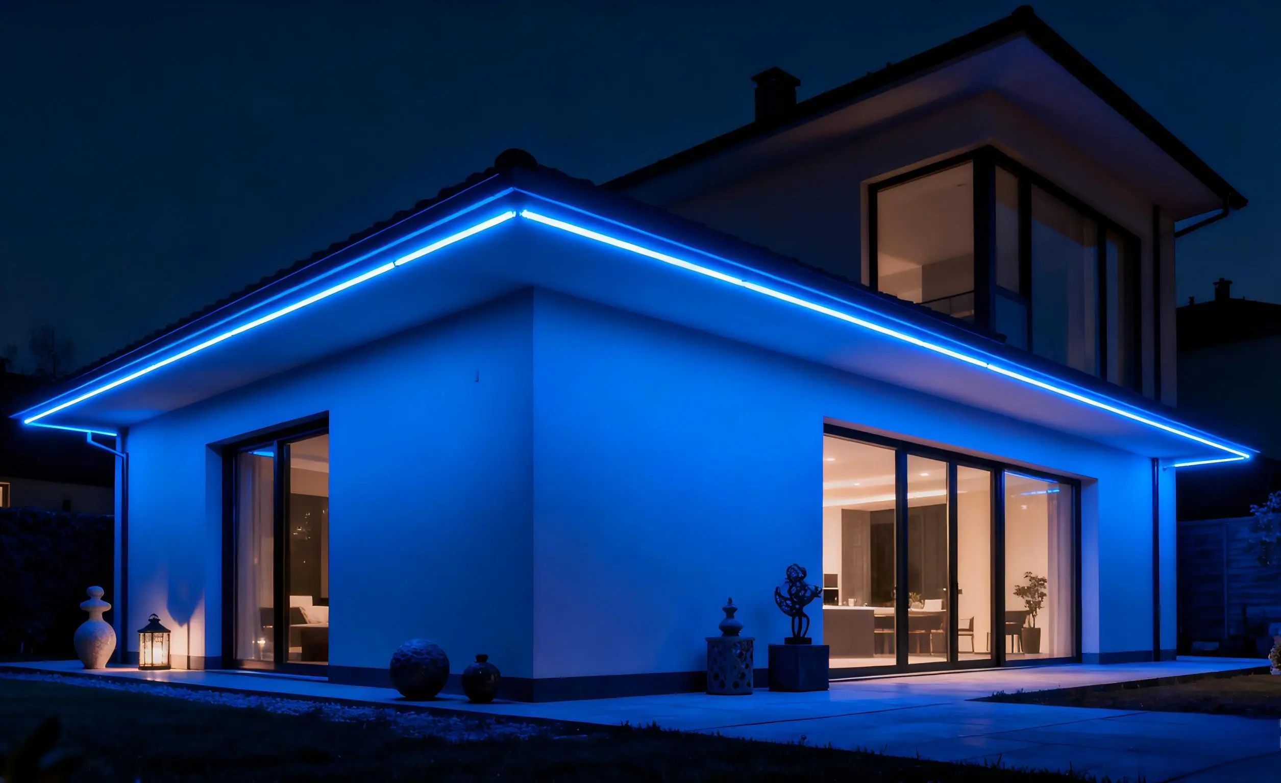 Outdoor Soffit Lighting：LED Strip Lights(1)