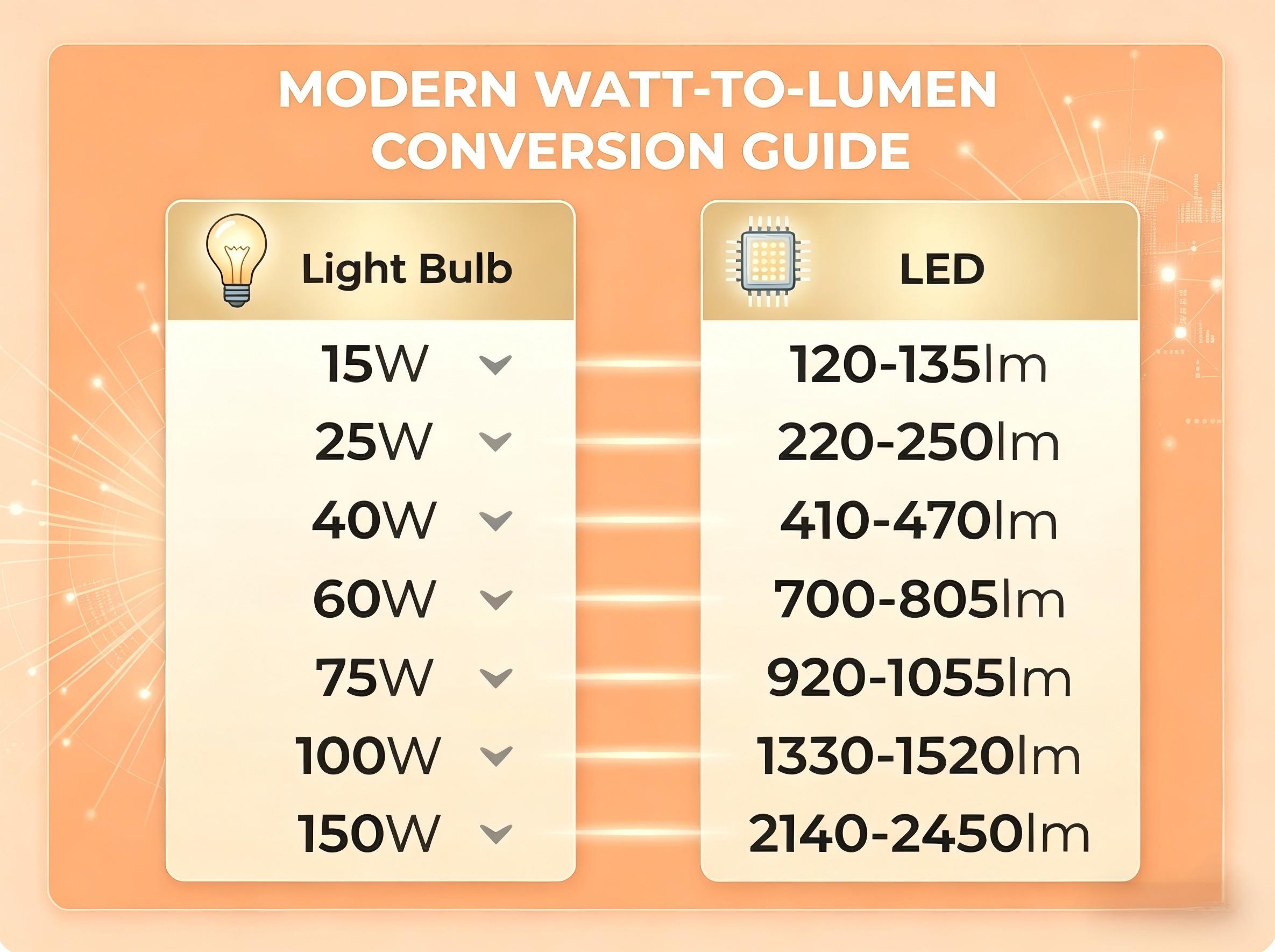 Lumens vs. Watts 1