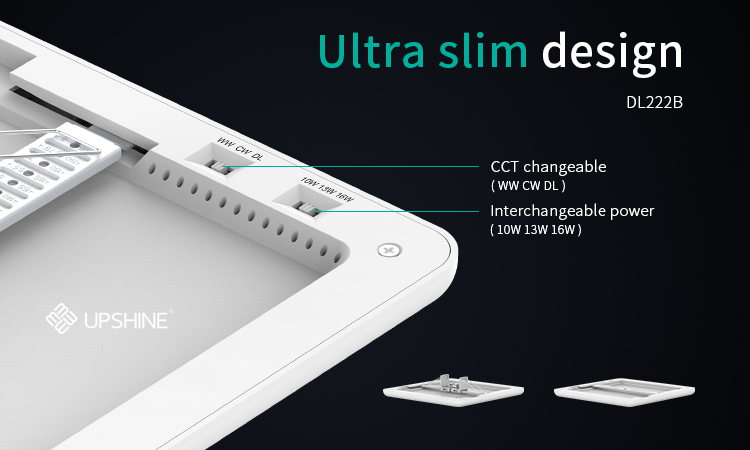 DL222 color temperature and power adjustable downlight