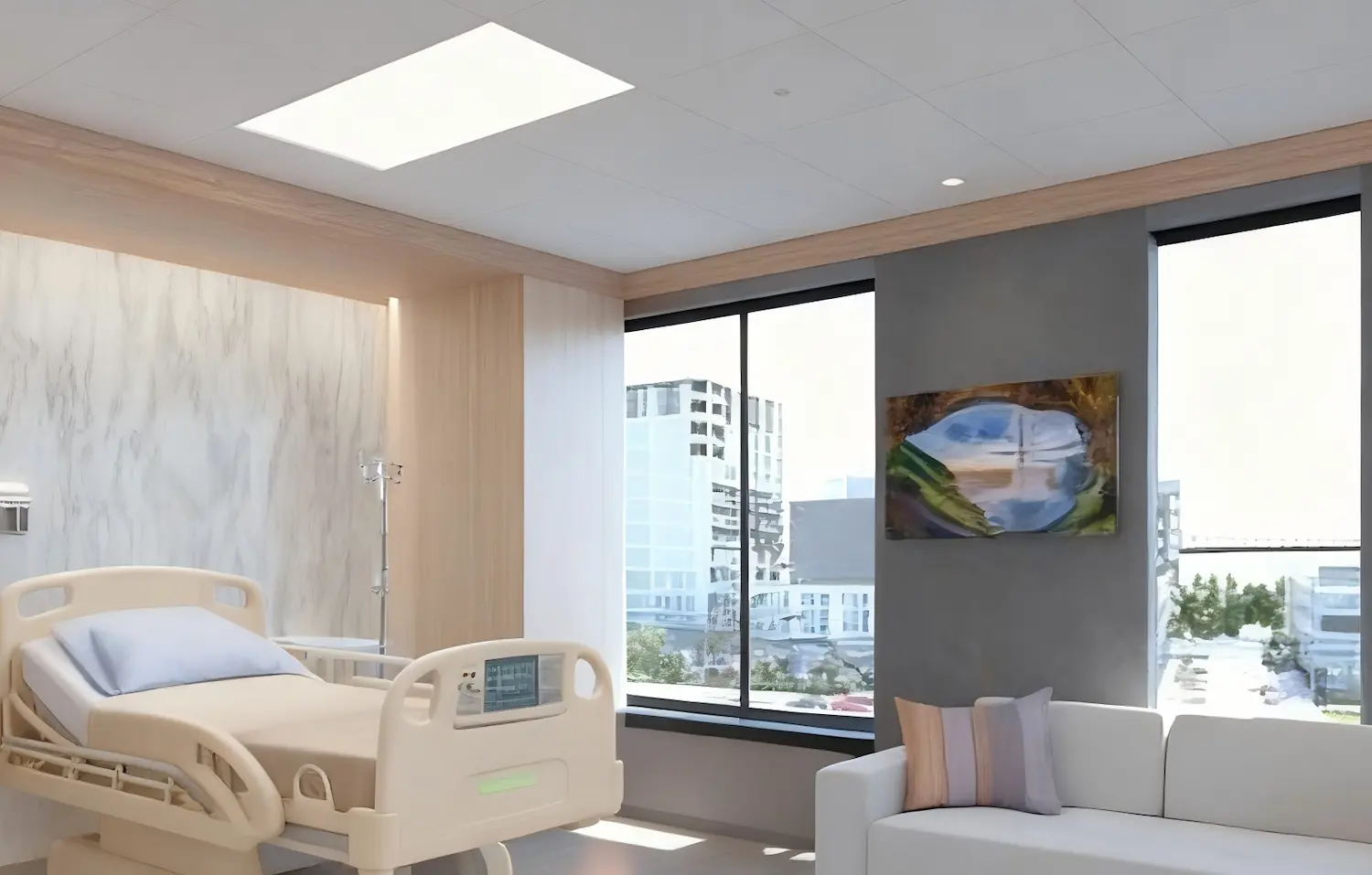 Daytime Healthcare Patient Room Melanopic Light Exposure