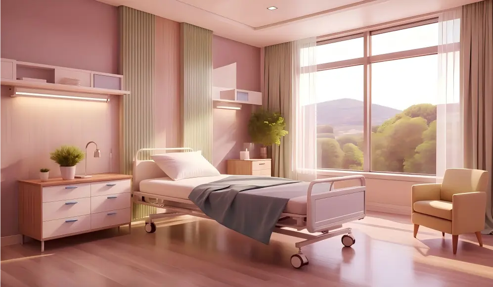 Morning Healthcare Patient Room Melanopic Light Exposure
