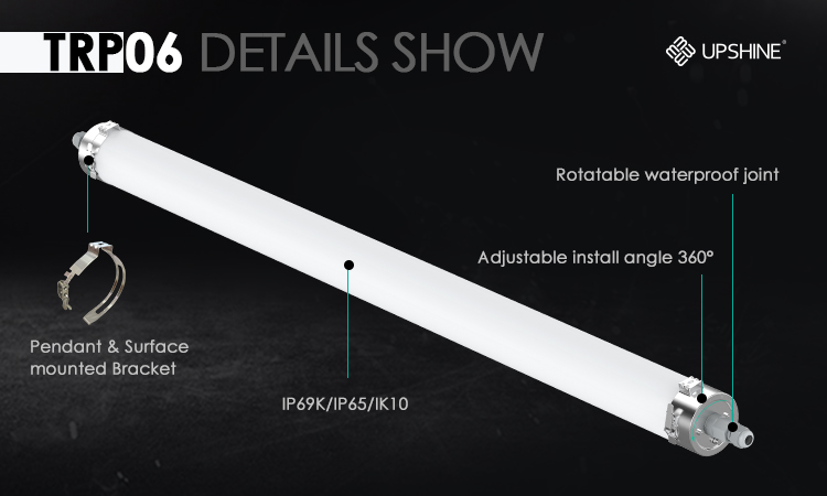 IP69K adjuatable pendant strip light