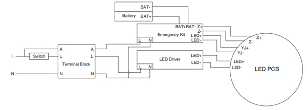 Wiring Diagram For Emergency Lighting - Free Wiring Diagram