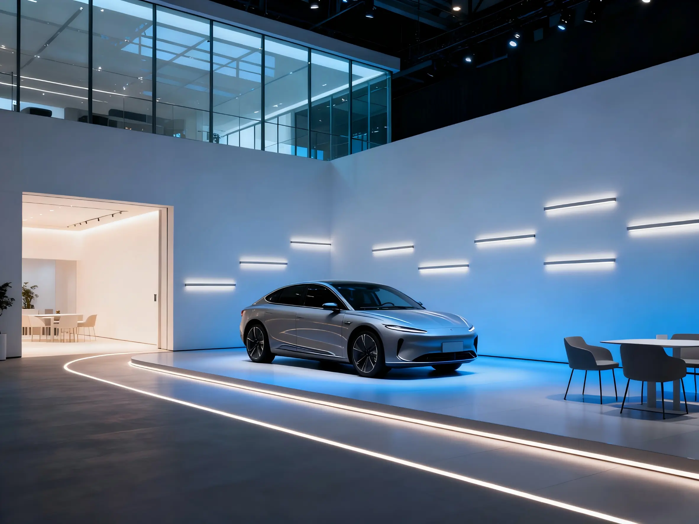 car showroom Linear lighting
