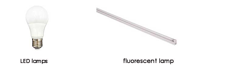 fluorescent and led lamp 