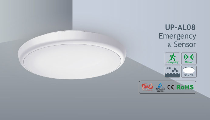 LED Ceiling Light Microwave Radar Sensor Auto Detector Dim Down & Emergency Lamp 