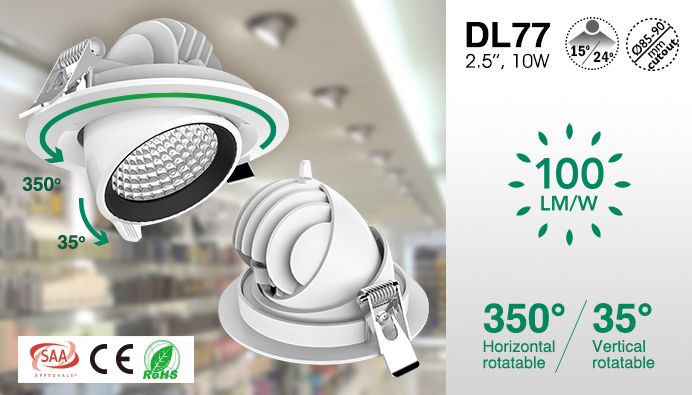 recessed adjustable led downlight
