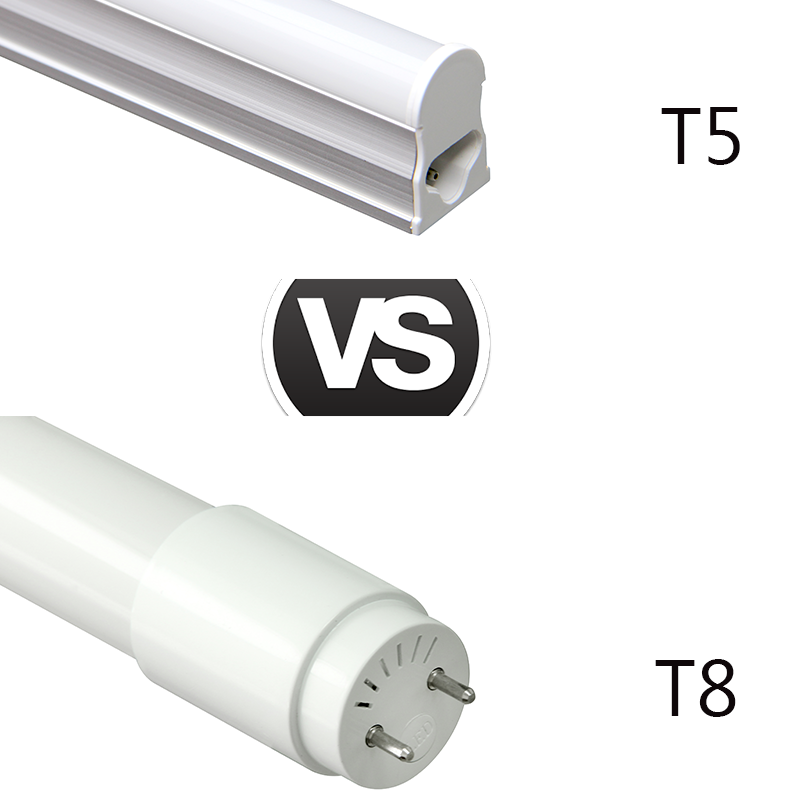 What are the differences between LED tubes T5 and T8? - UPSHINE