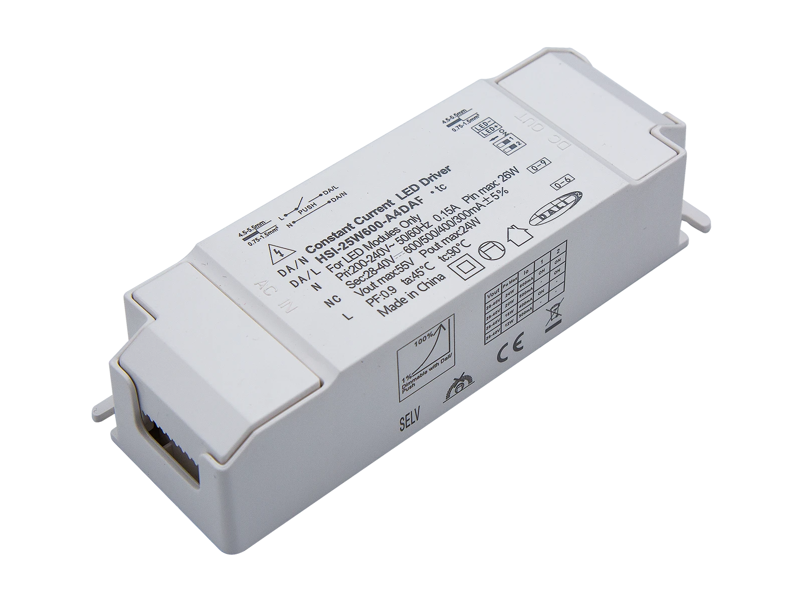 HSI-XXWXXX-A4DAF DALI DT6 LED Driver