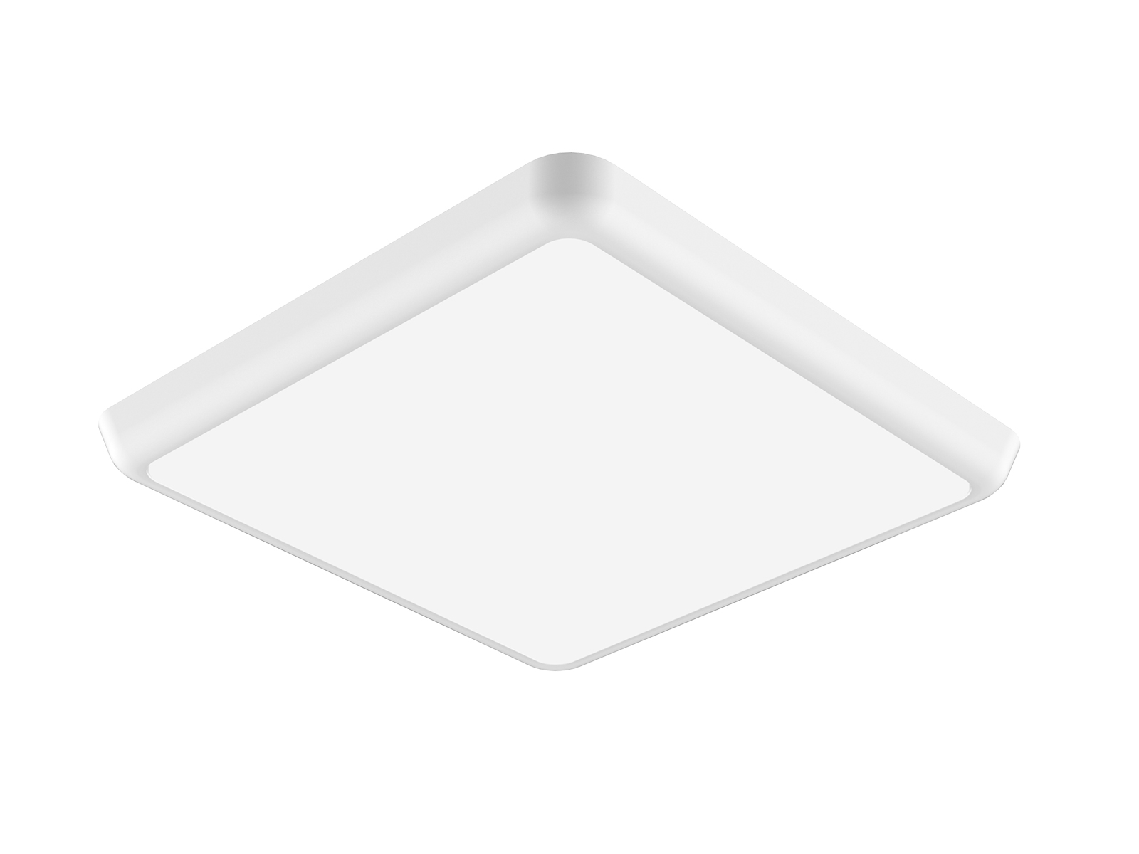 nickel flush kitchen ceiling light square