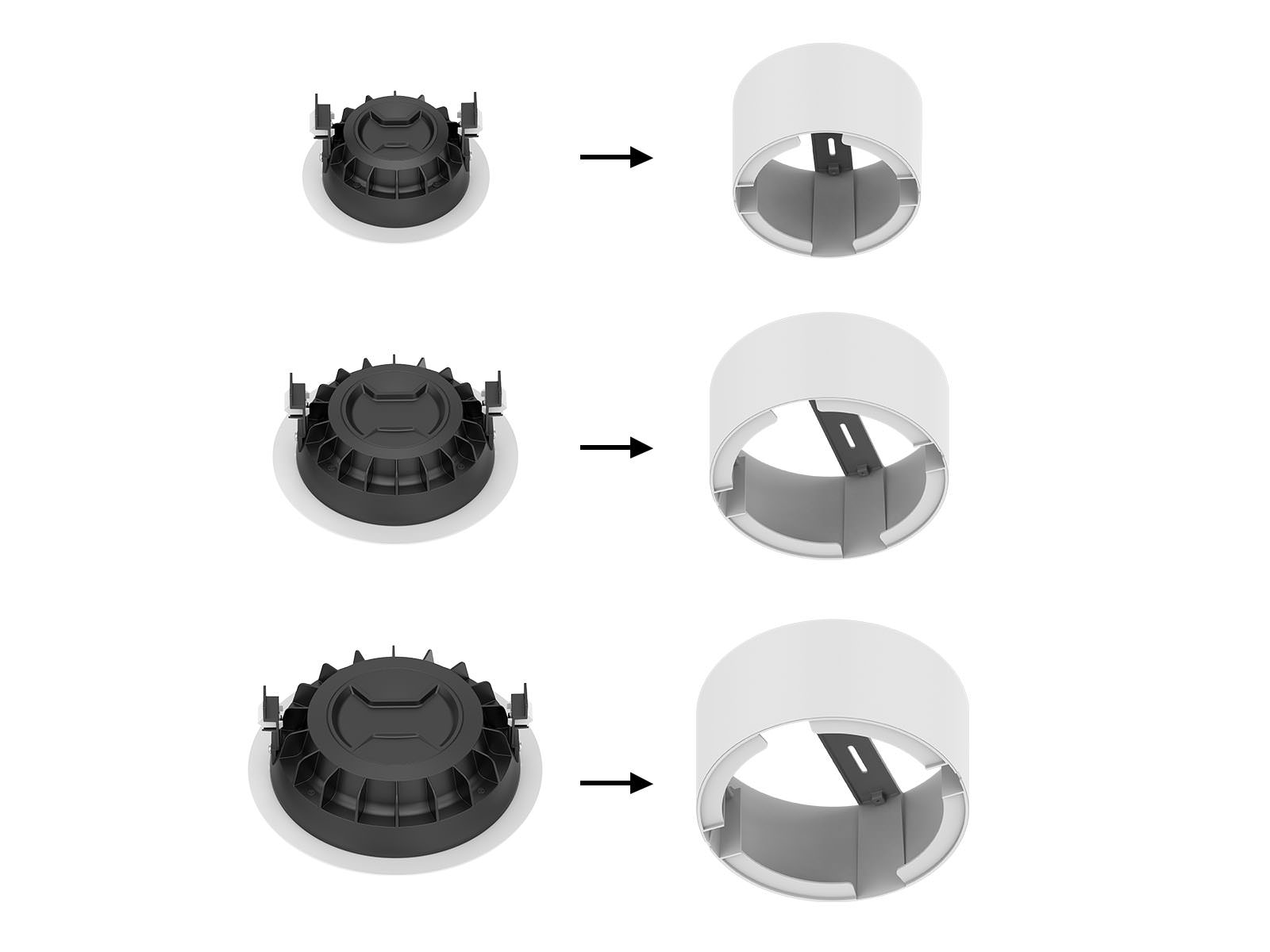 DL326 3 recessed downlight