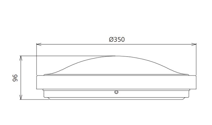 dimmable led cieling light size guide