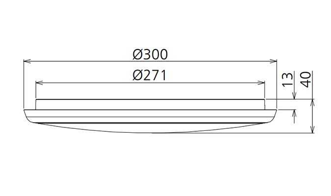 inside led ceiling light Dimensions