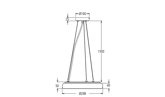 led ceiling light indoor Dimensions Diagram