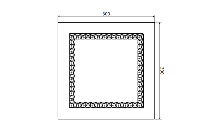 15w led ceiling light Dimensions Diagram