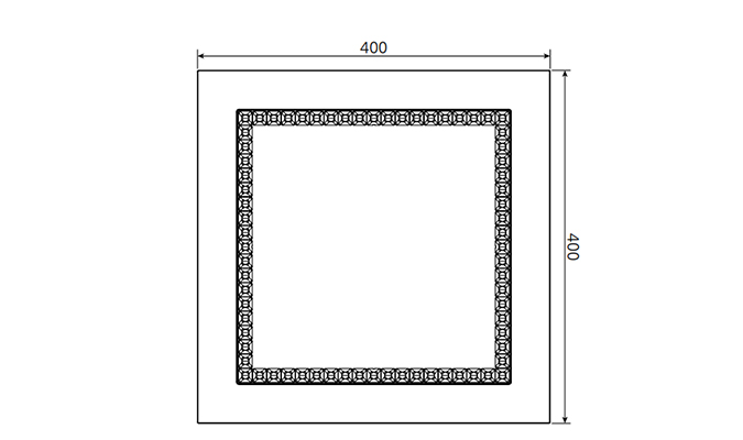 sizes of mounted ceiling light