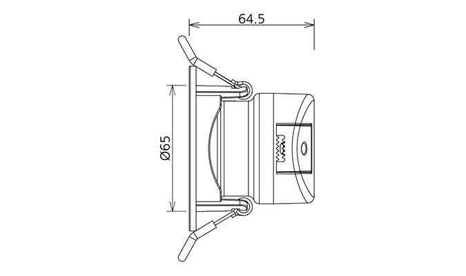 2.5 inch 7w Dimensions Diagram