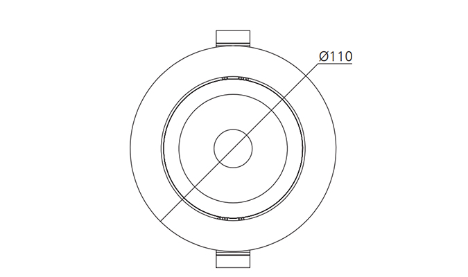 led downlight with 95mm cut out