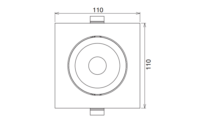 95mm cutout Dimensions Diagram