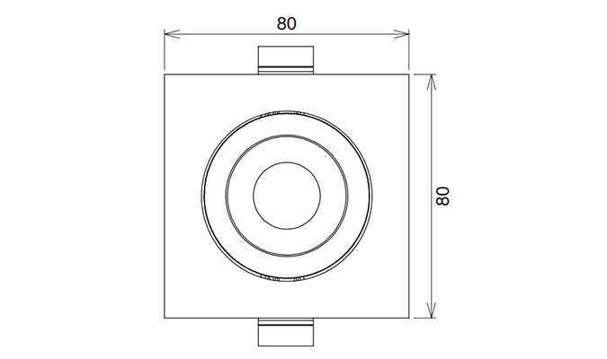 Dimensions Diagram 72mm