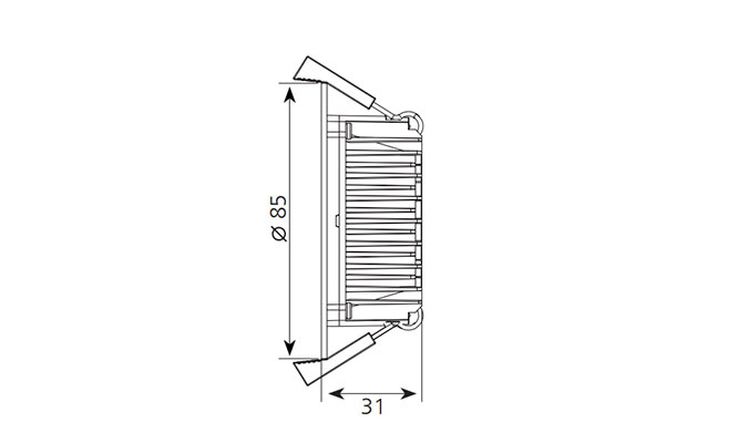 2.5inch LED Downlight with Diffuser