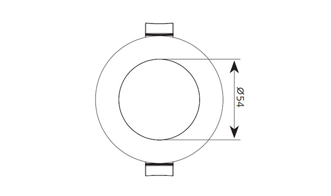 75MM CUTOUT NON DIMMABLE DOWNLIGHT