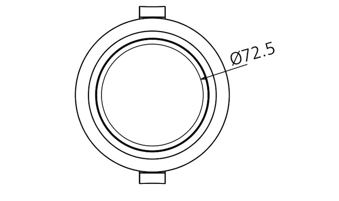 100mm cut out led downlight