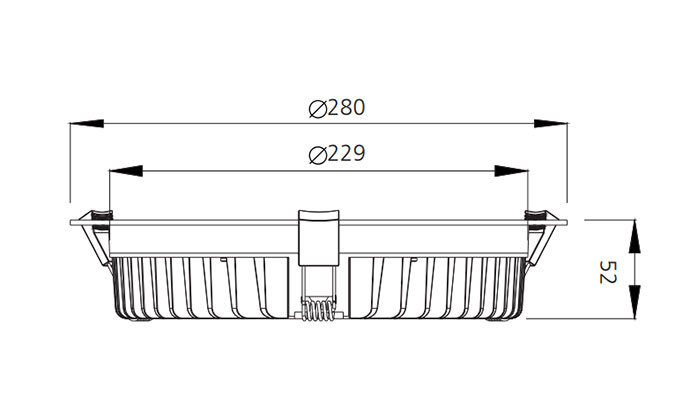 10 inch recessed downlight