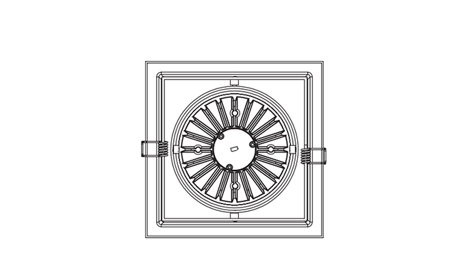 sizes of rectangular cob downlight