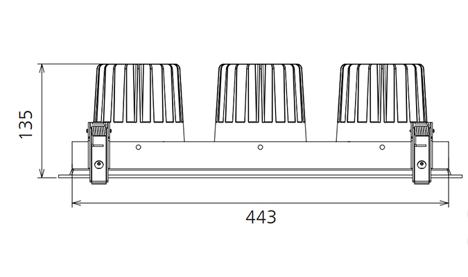 Led Ceiling Grille Downlight Dimensions