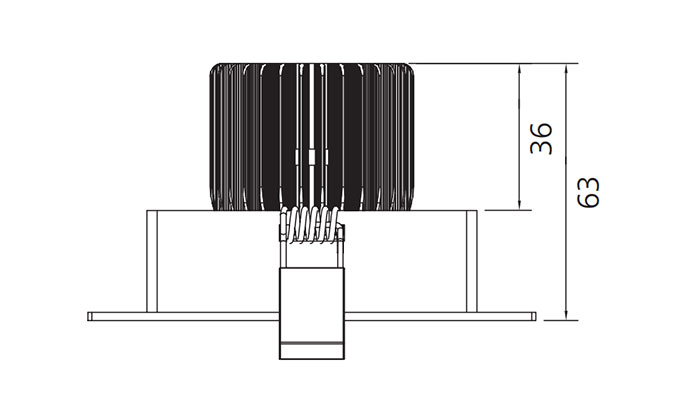 rectangular led recessed light