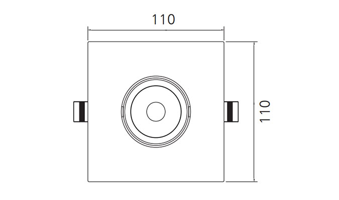 sqaure led recessed light