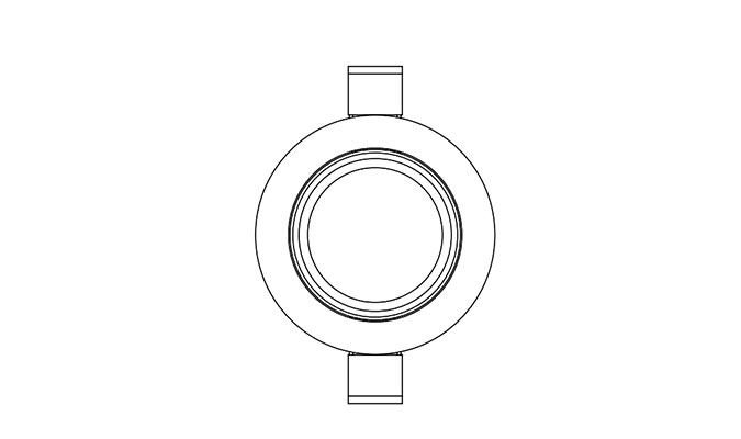 70mm cutout smd led downlight