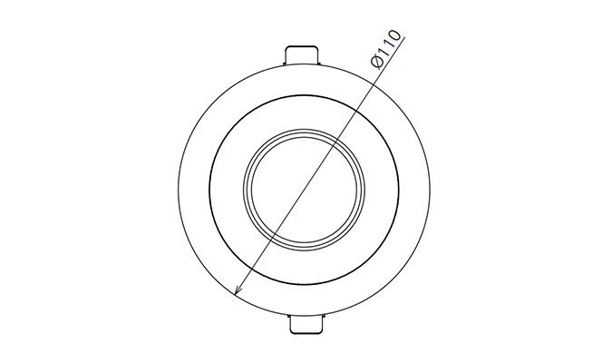 led downlight 100mm cut out