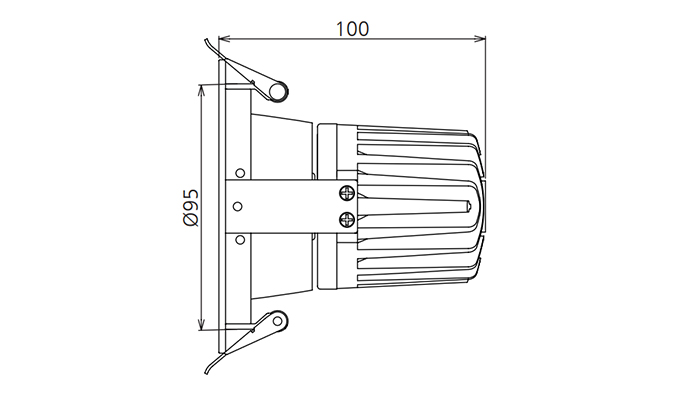 ugr 19 led downlight